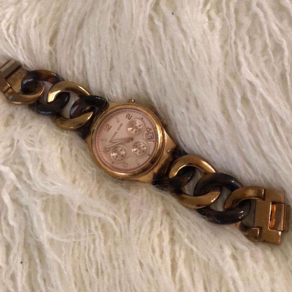Michael Kors rose gold bracelet watch